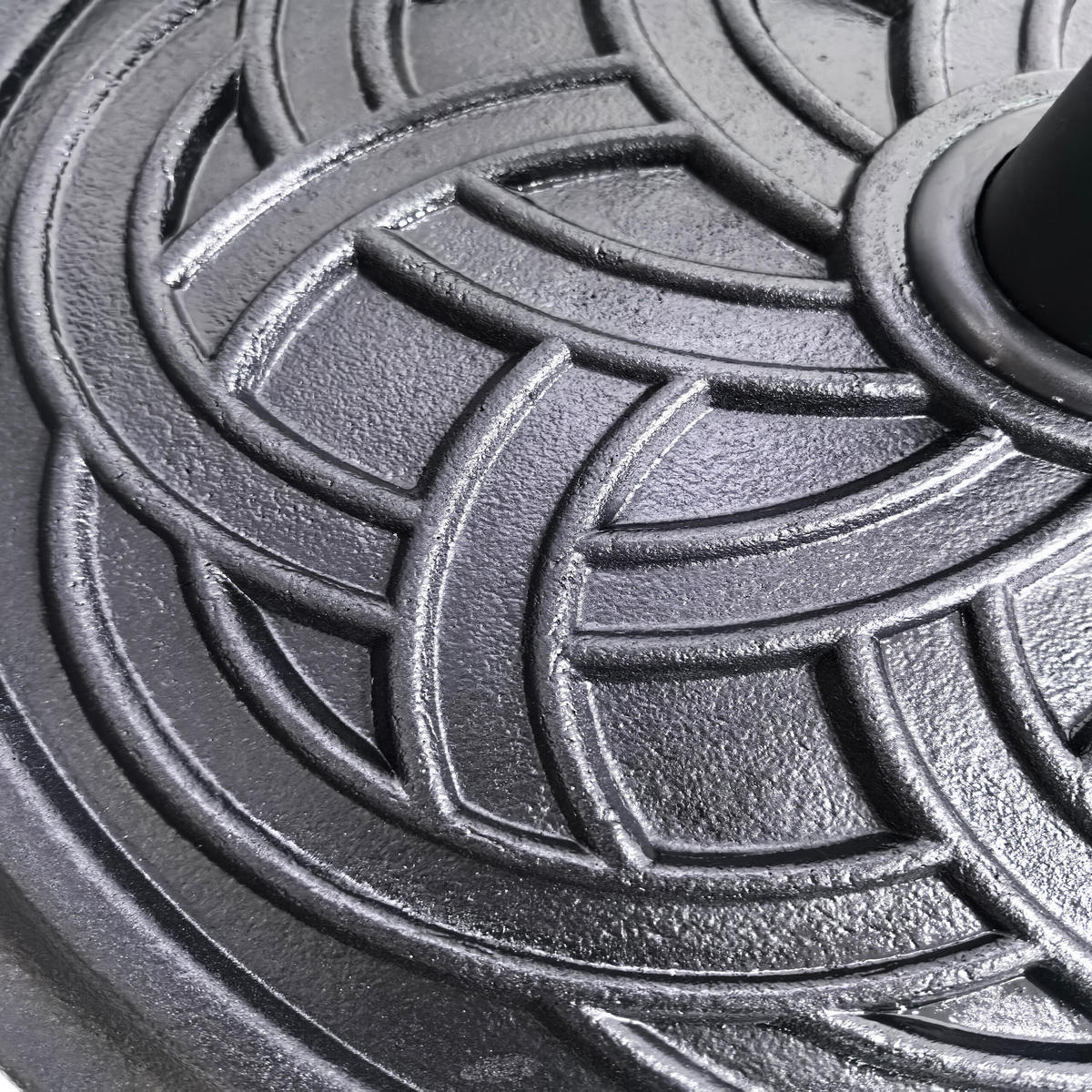 SCHIRMSTÄNDER - Schwarz, Kunststoff/Metall (45/45cm) - Relaxdays