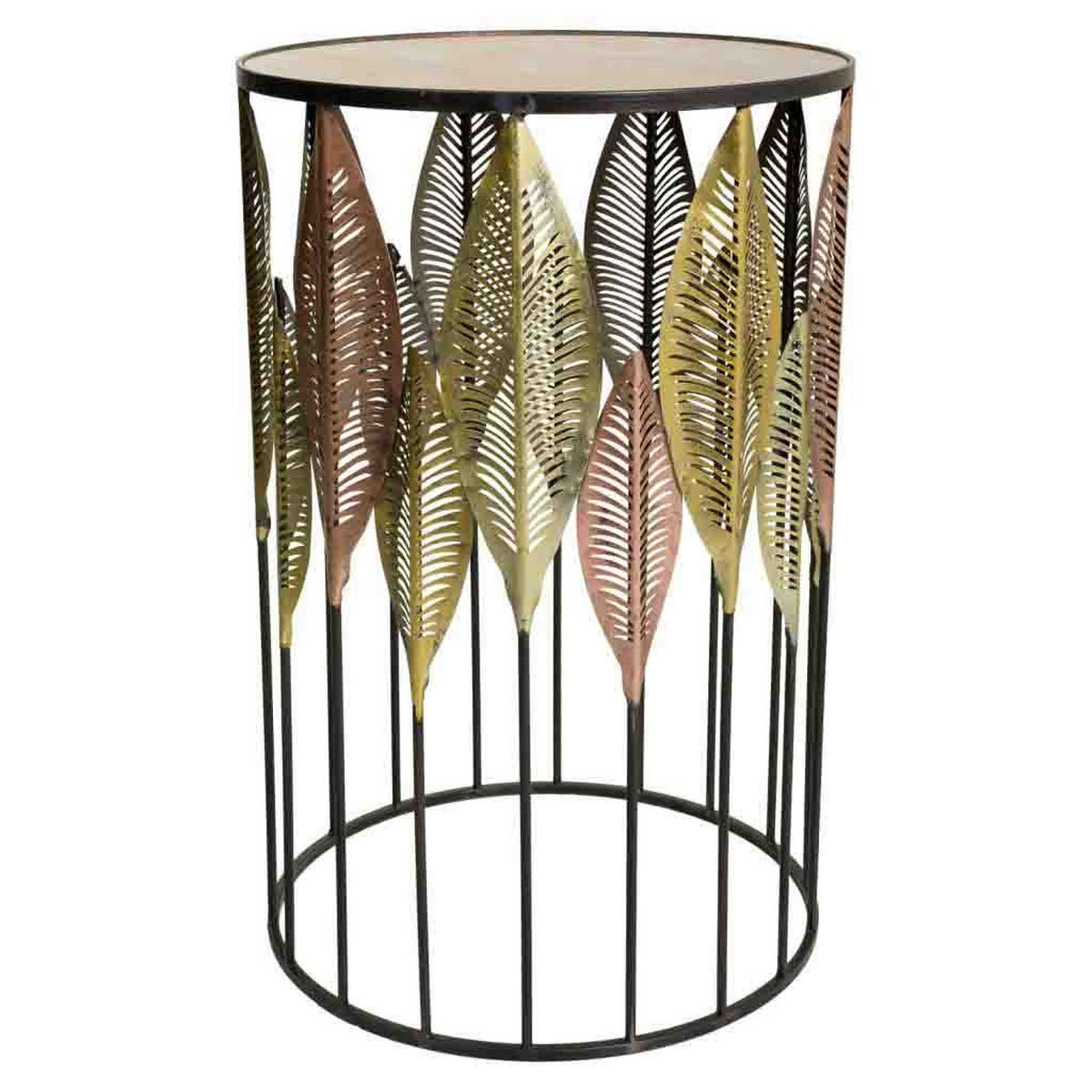 TISCH aus Metall, golden, 2-tlg. - Goldfarben, Metall (47/47/72cm) - Wanderlust