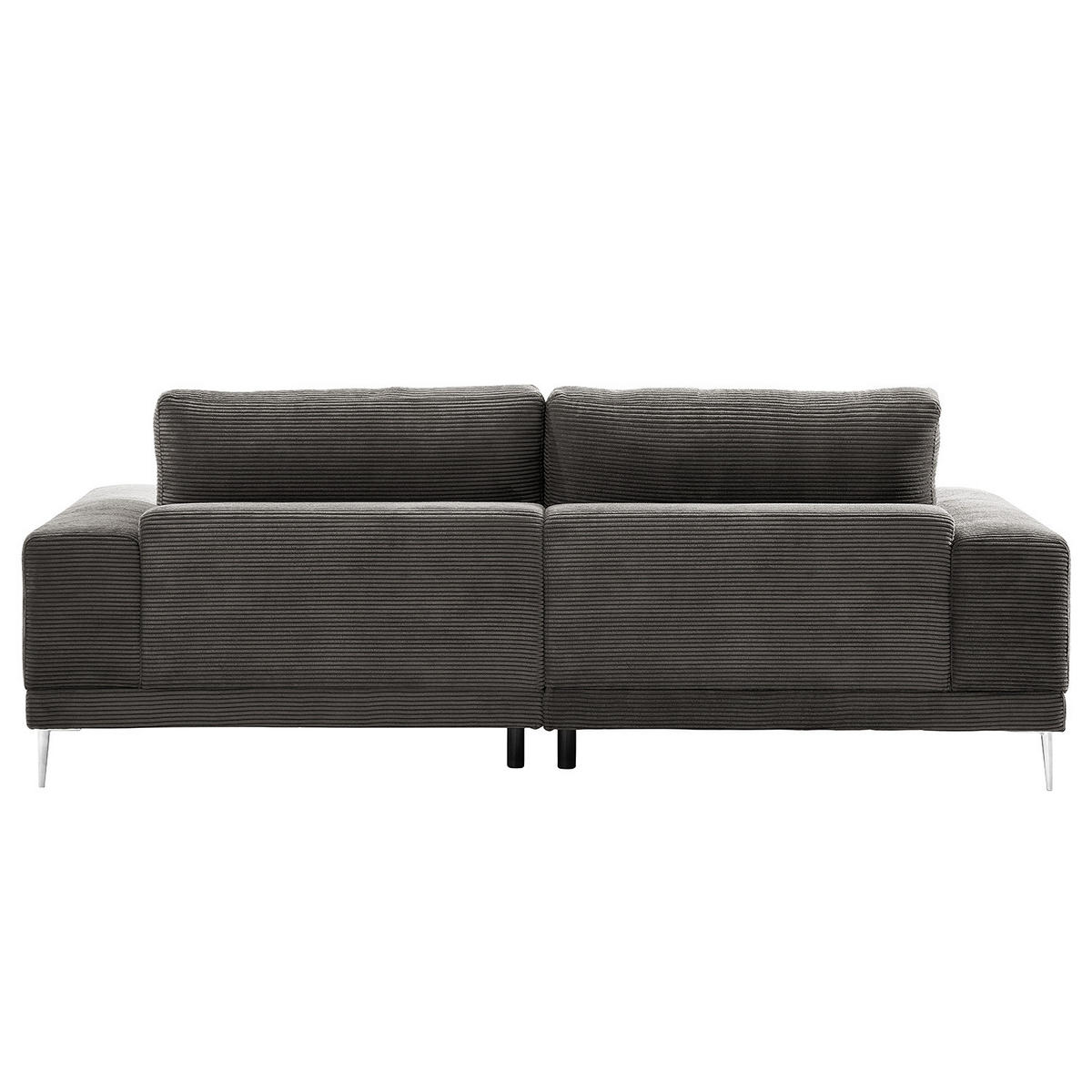 3-SITZER SOFA - Grau, Textil (243/92/103cm) - home24