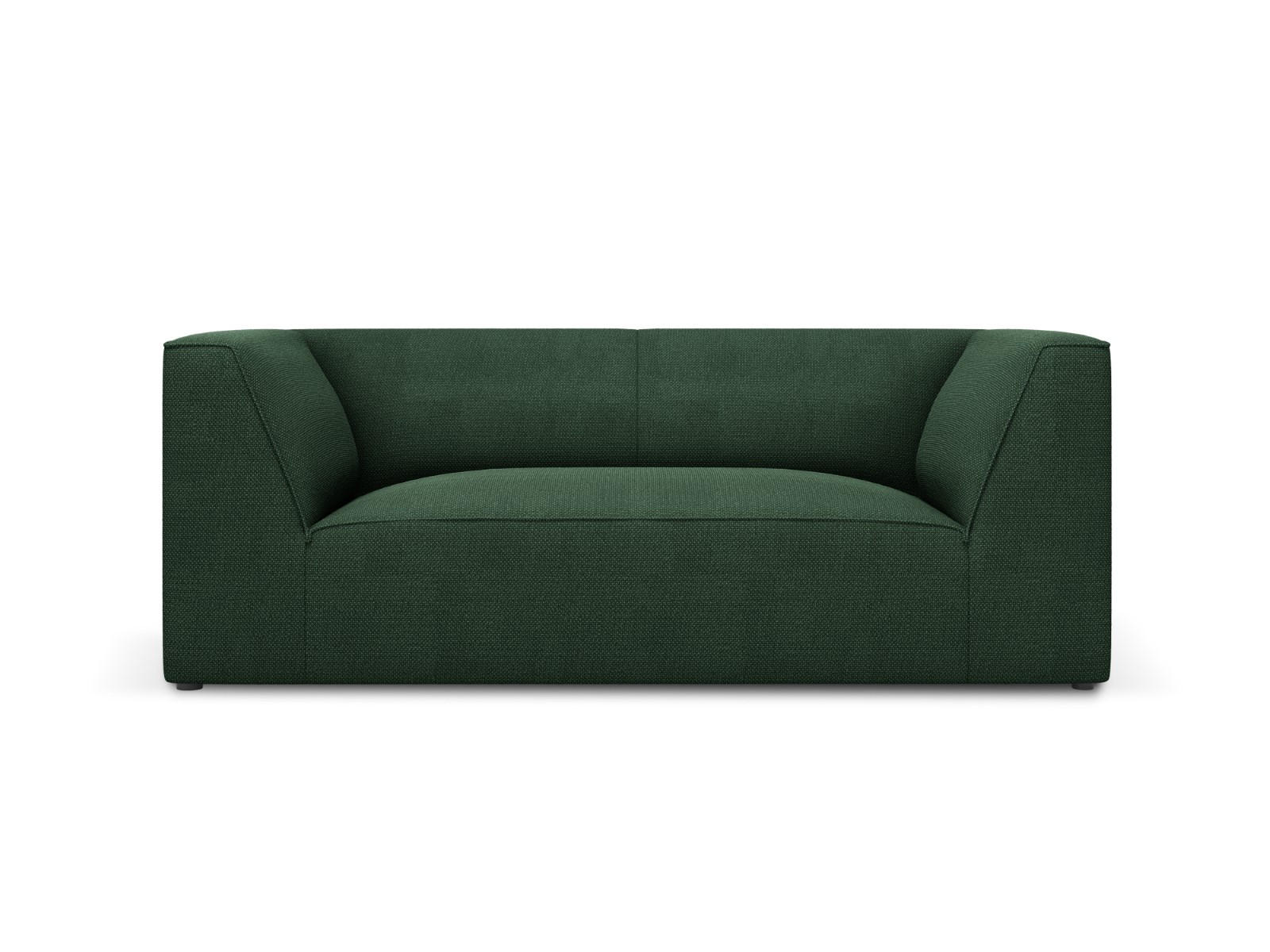 SOFA Ruby aus strukturiertem Stoff grün 2 Sitzplätze - Grün, Textil (174/69/93cm) - Micadoni