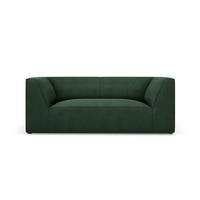 SOFA Ruby aus strukturiertem Stoff grün 2 Sitzplätze - Grün, Textil (174/69/93cm) - Micadoni