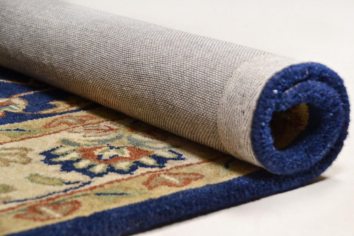 HANDTUFTTEPPICH Royal Ziegler 190x290 cm - Blau, Textil (190/290cm) - THEKO