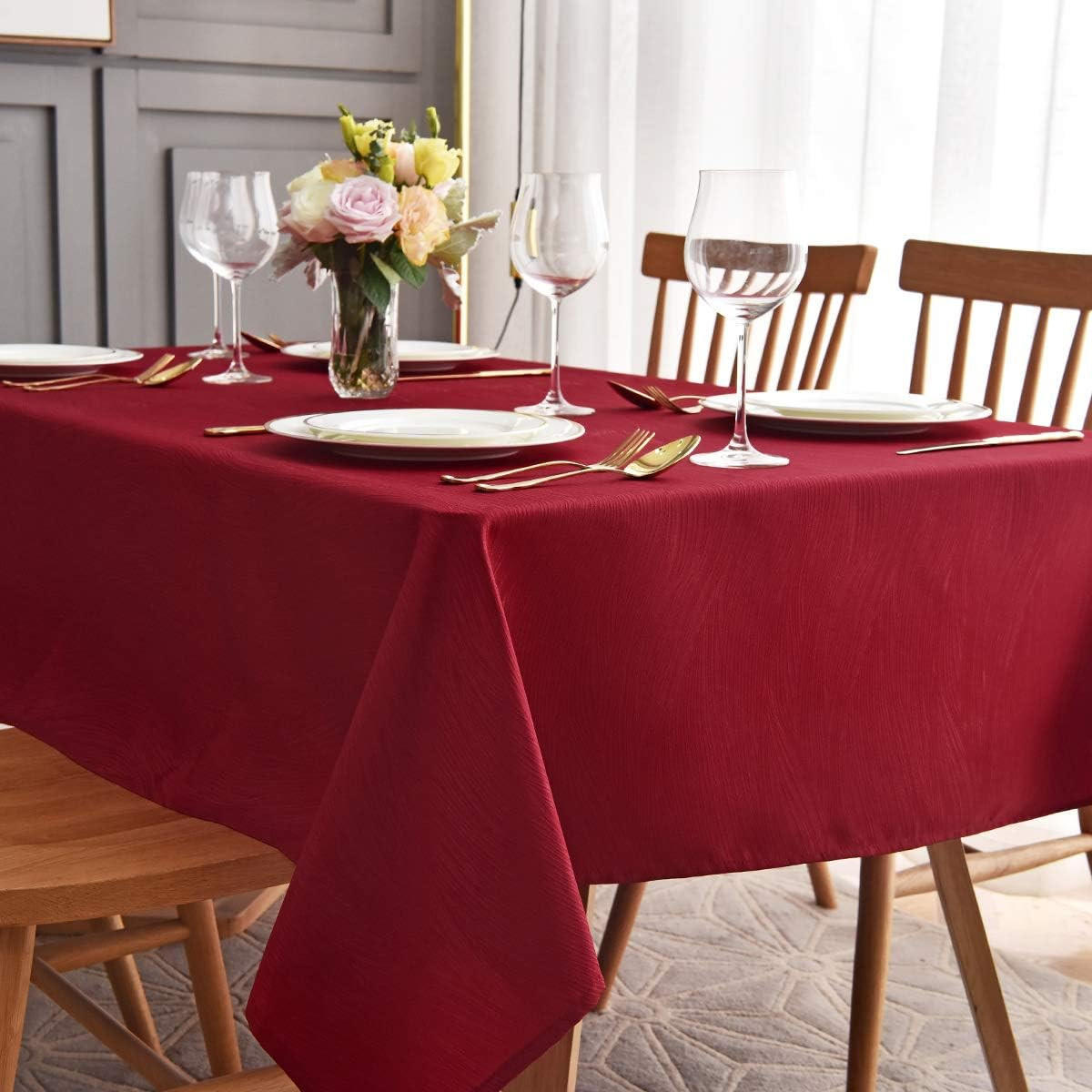 TISCHDECKE – 140 x 220 cm- Rot - Rot, Textil (140/220cm)