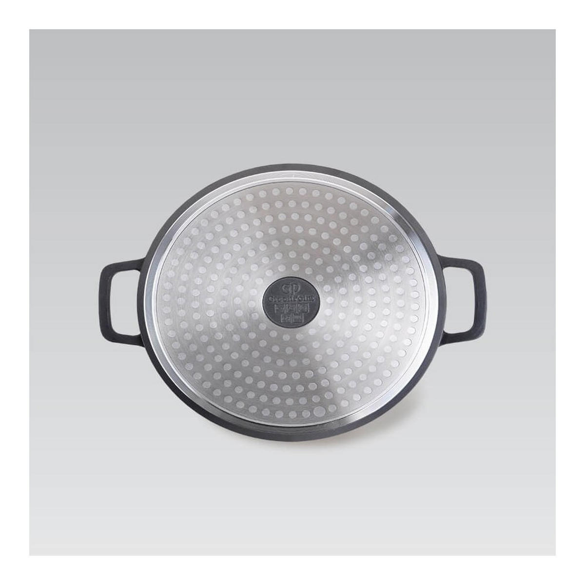 TOPF Graphit 38/28/7.5 cm MR4528S - Graphitfarben, Metall (28cm) - Maestro 