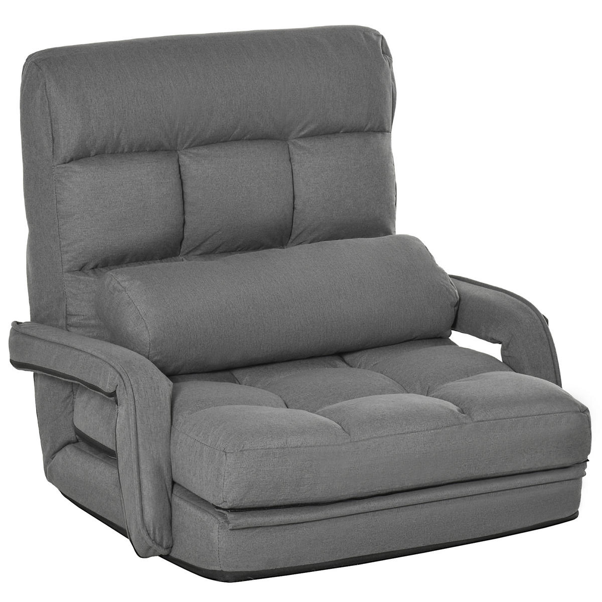 BODENSTUHL mit 5-Fach 78L x 62B x 70H cm Dunkelgrau - Dunkelgrau, Kunststoff (62/70/78cm) - HOMCOM