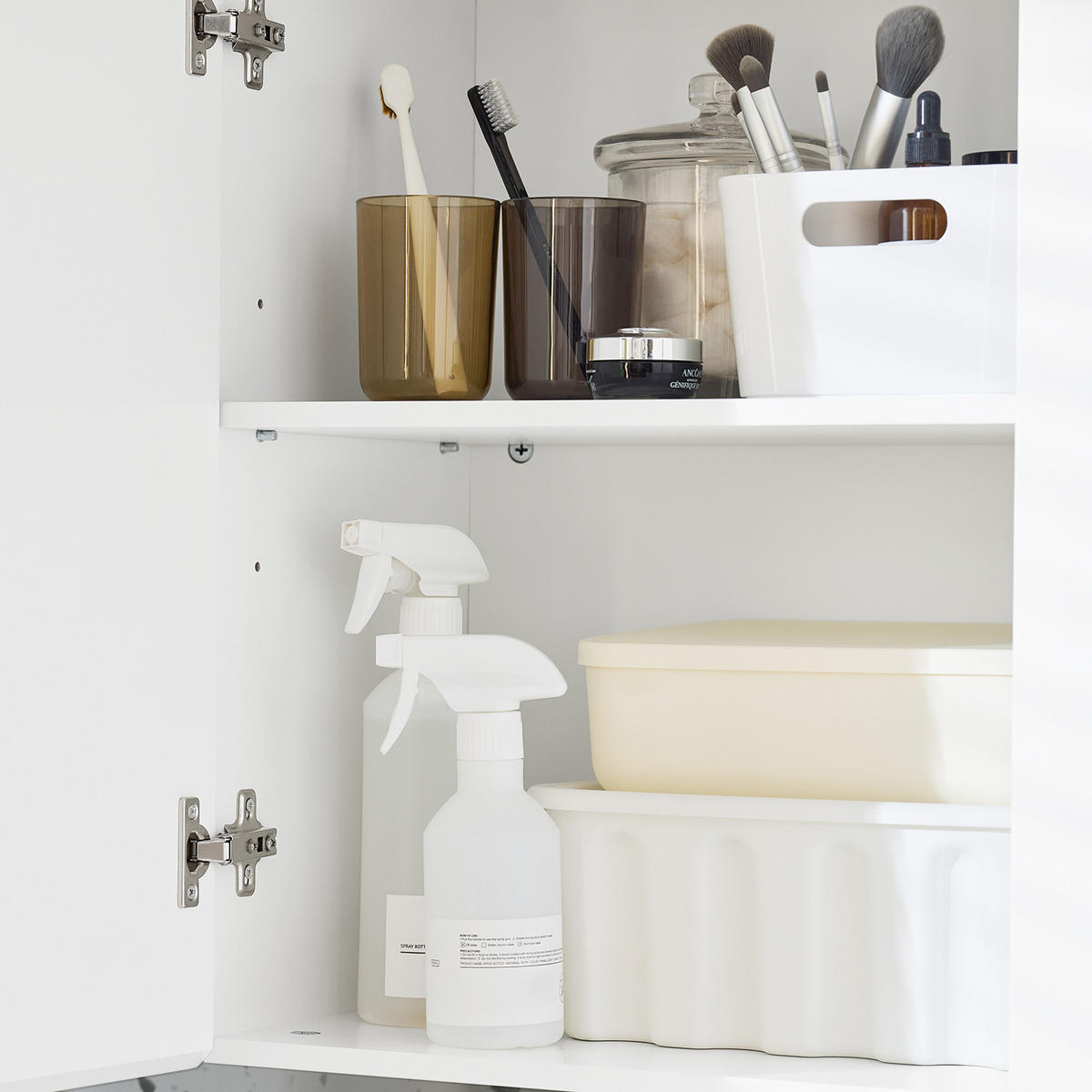SPIEGELSCHRANK Weiß - Weiß, Glas/Holzwerkstoff (57/61/30cm) - SoBuy