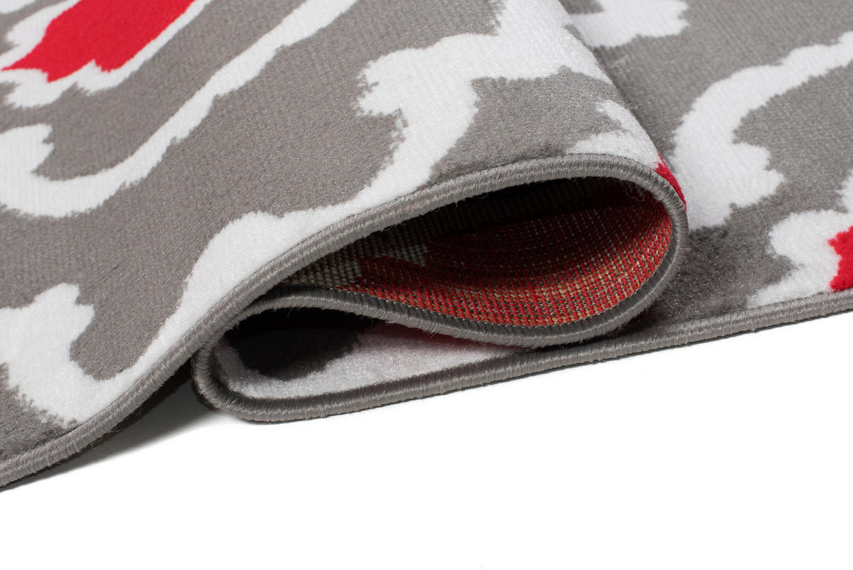 TEPPICH MAYA Rot Mosaik Geometrisch 200/300 cm - Rot, Textil (200/300cm) - Tapiso