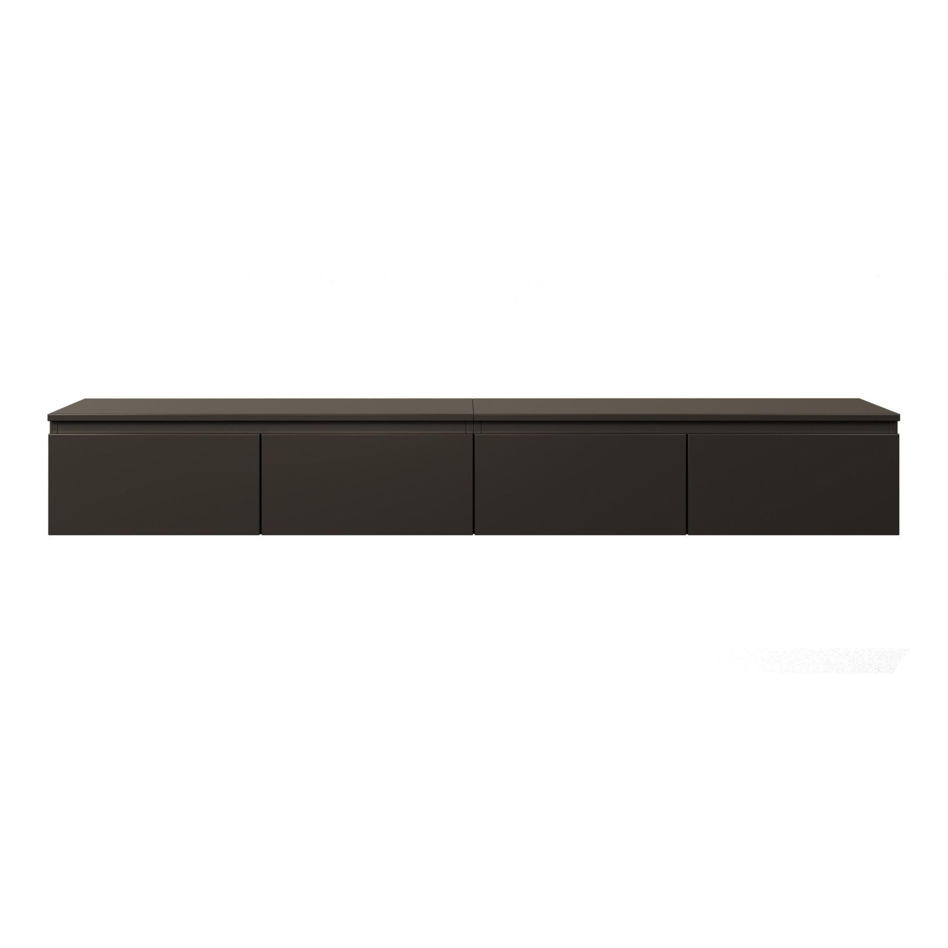 TV-LOWBOARD Bemmi Schwarz 200 cm - Schwarz, Holzwerkstoff (200/28.4/31.8cm) - Selsey