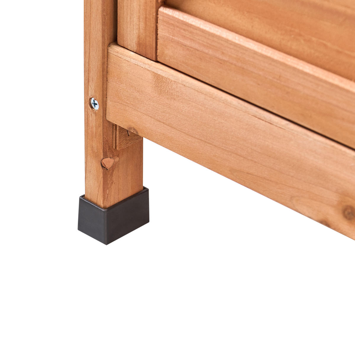 PFLANZTISCH 113/149 cm Tannenholz Hellbraun Meldola - Hellbraun/Braun, Holz - Beliani