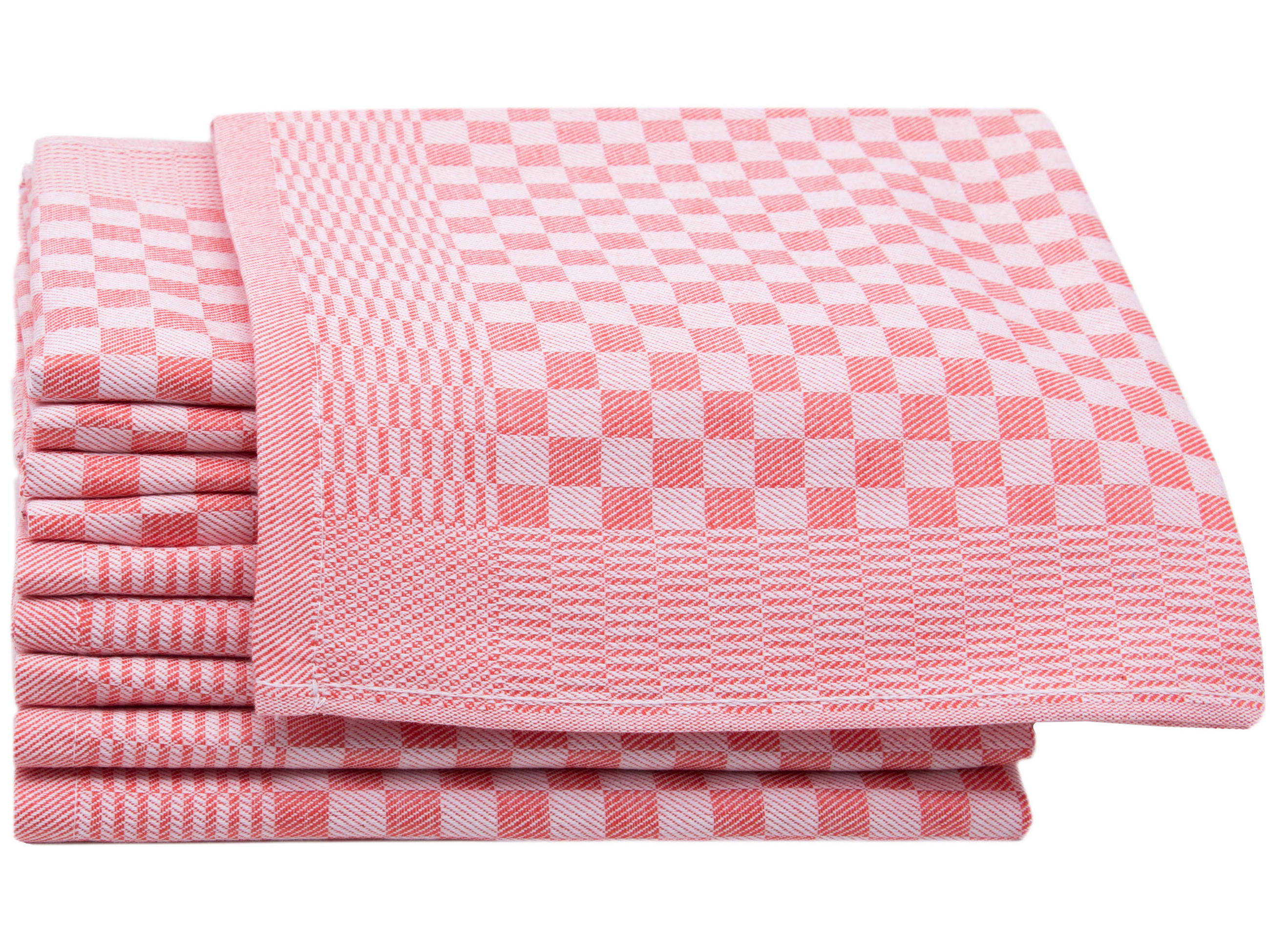 GESCHIRRTÜCHER, 10er-Set, 46x70 cm, 100% Baumwolle, Rot - Rot, Textil (46/70cm) - Zollner