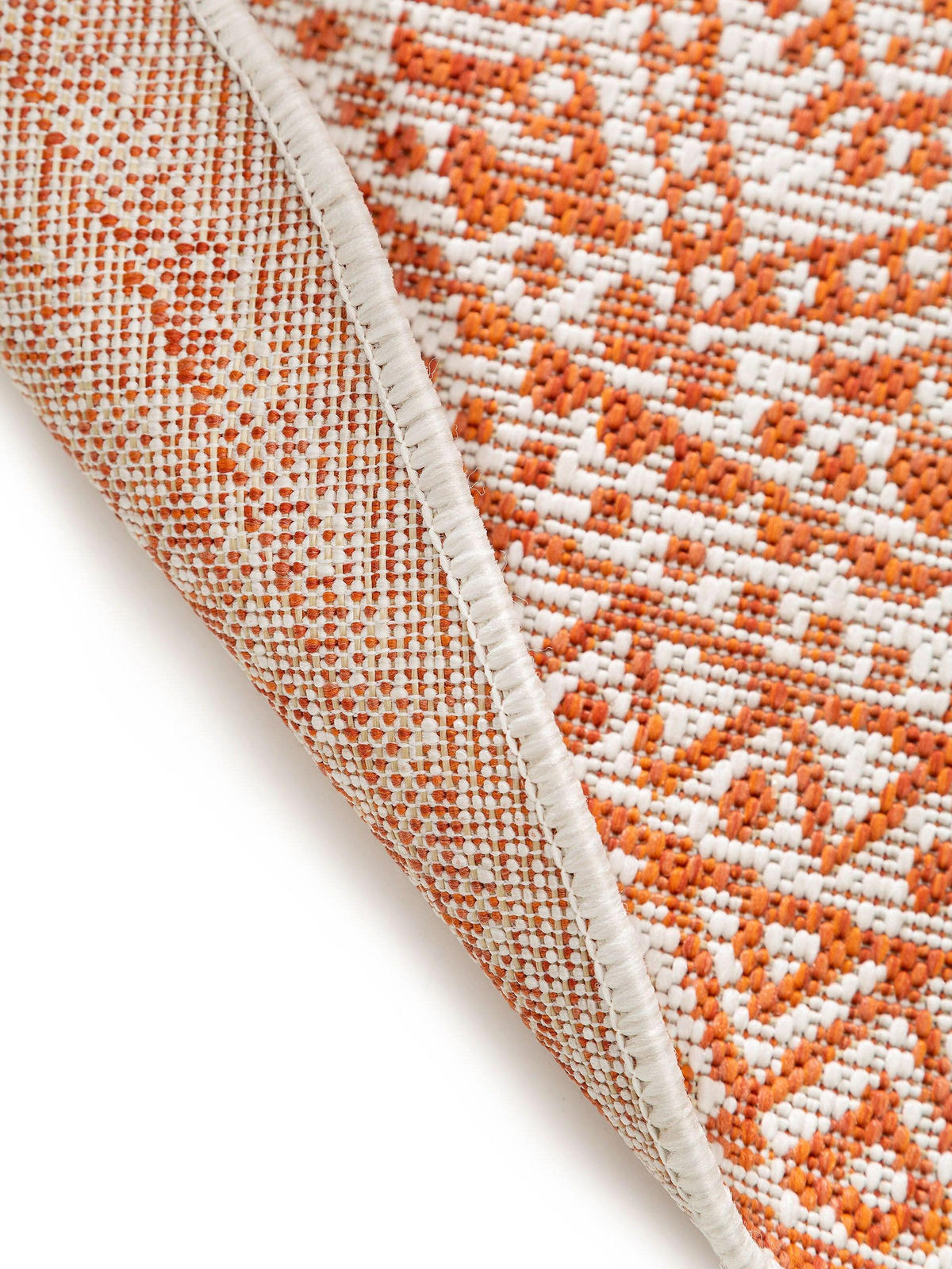 Outdoorteppich Cleo Orange ø 150 cm rund - Orange, Textil (150/150cm) - benuta Nest