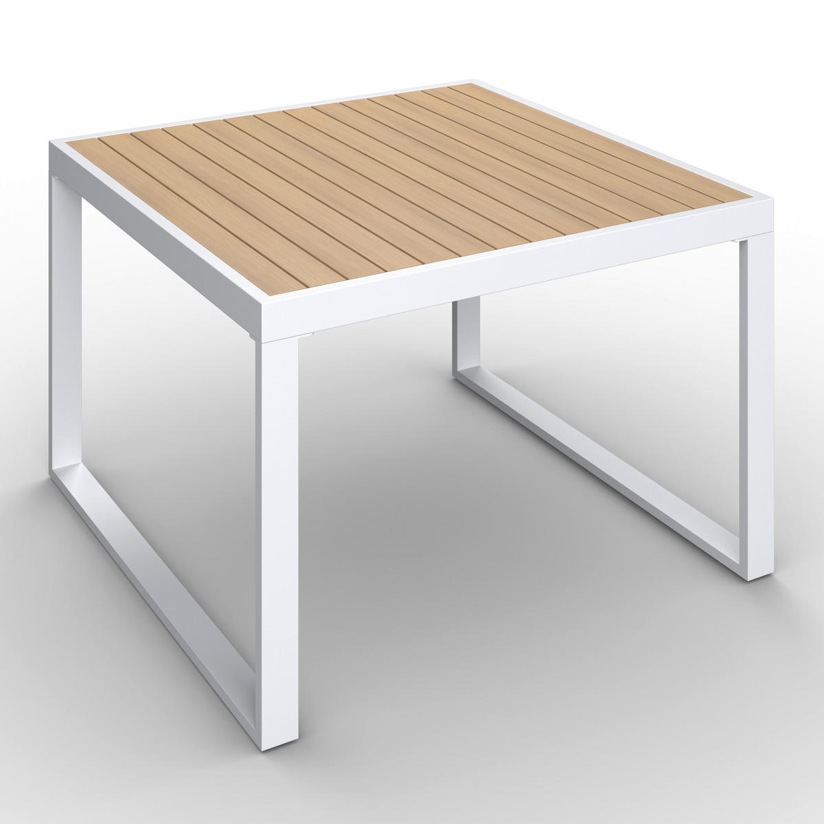 DINING-LOUNGESET Veneya Grau Outdoorstof/Metall/Polywood - Hellgrau, Metall - Bessagi Garden