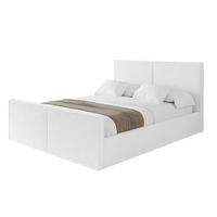 POLSTERBETT mit Bettkasten, Fußteil und Lattenrost, Boxbett ohne Matratze - EMMI-Z 120x200 Weiß - Weiß, Holzwerkstoff/Textil (120/200cm) - ALTDECOR