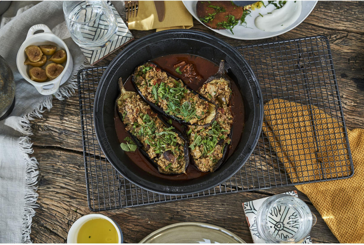 TAJINE Kirsche - ø 28 cm - Rot, Metall (28cm) - Staub