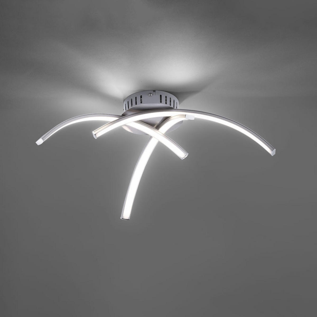 LED DECKENLEUCHTE Valerie Silber Metall - Silberfarben, Metall (40/40/16cm)