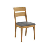 ESSZIMMERSTUHL 2er-Set Delfi 7 Wildeiche Massiv/Microfaser Grau - Grau, Holz (46/90/54cm) - 58aufmkessel