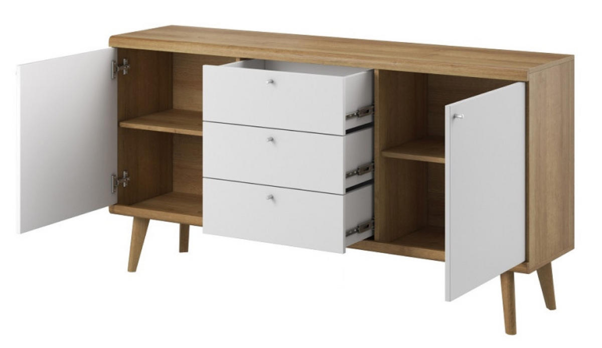 SIDEBOARD Weiß DRIMO PKSZ160 - Multicolor, Holzwerkstoff (160/83/40cm) - Sepro Meble