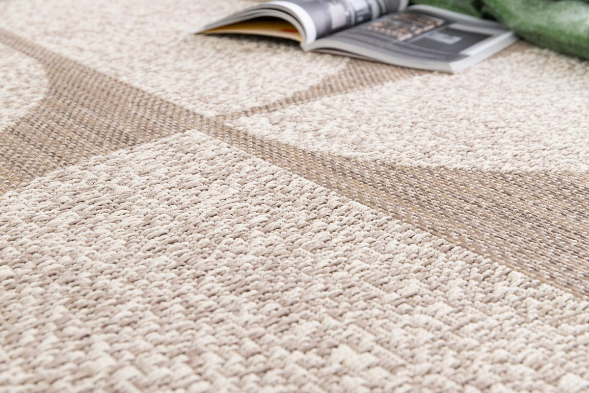 DESIGN Teppich für Innen und Außen beige - Beige, Textil (160/230cm) - AFK Living