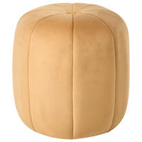 POUF Samtstoff Senfgelb Selby - Gelb, Textil (40/46/40cm) - Beliani