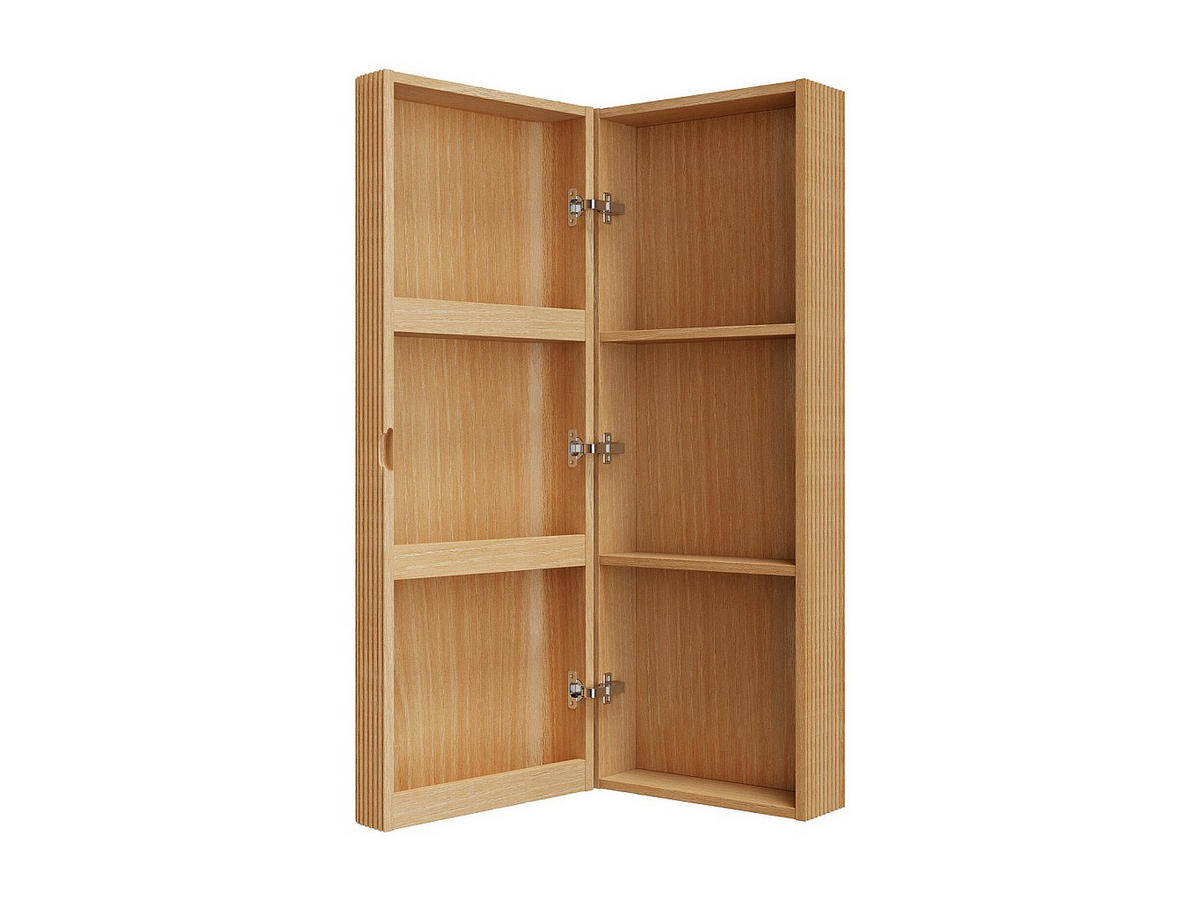 BADSCHRANK - 40 cm x 24 cm - holz - naturfarben hell Bulmas - Naturfarben, Holz (40/110/24cm) - Vente-Unique