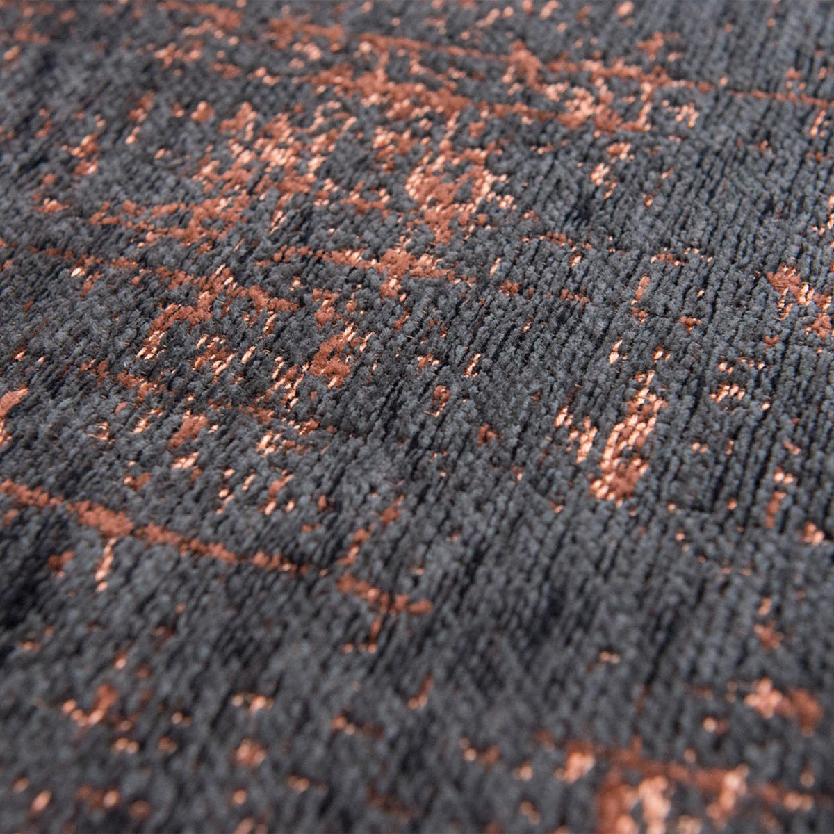 TEPPICH Soho Copper Mad Men 140/200 cm - Schwarz, Textil (140/200cm) - Louis De Poortere