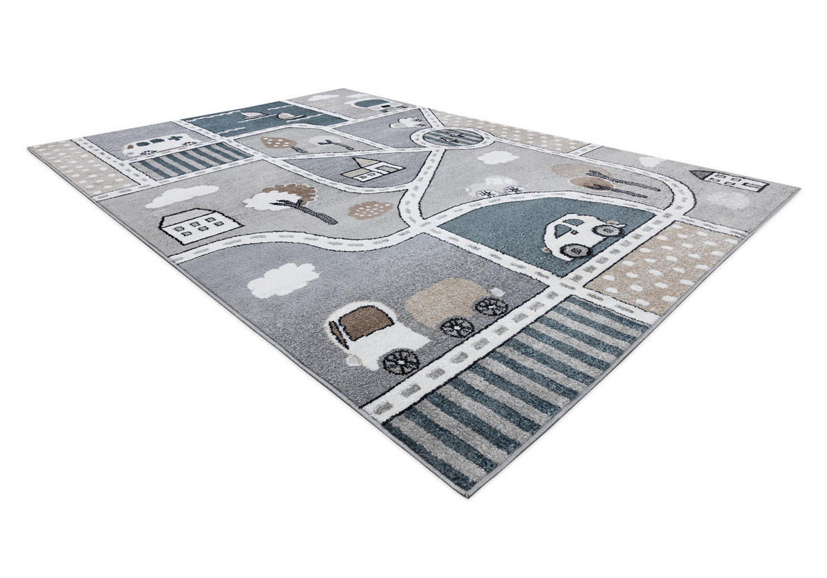 TEPPICH Fun 120/170 cm - Grau, Textil (120/170cm) - rugsX
