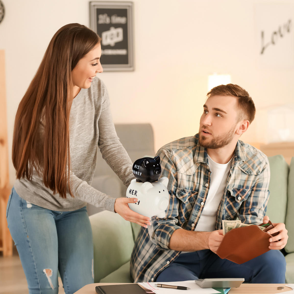 SPARSCHWEIN - Multicolor, Keramik (14/20/12cm) - Relaxdays