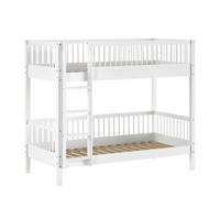 ETAGENBETT 90x200 Keeley Buche Weiß Holz Komfort Stabil Modern Design - Weiß, Holz (90/200cm) - 58aufmkessel