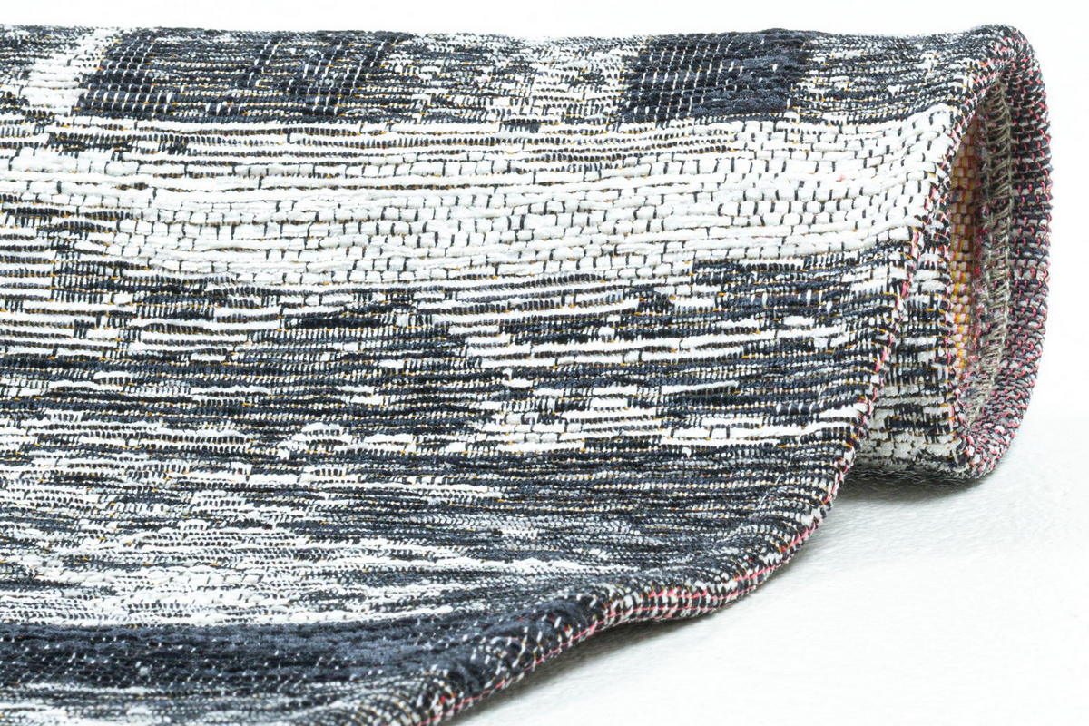 FLACHWEBTEPPICH Keitum 100x100 cm - Grau, Textil (100/100cm) - Sansibar SYLT
