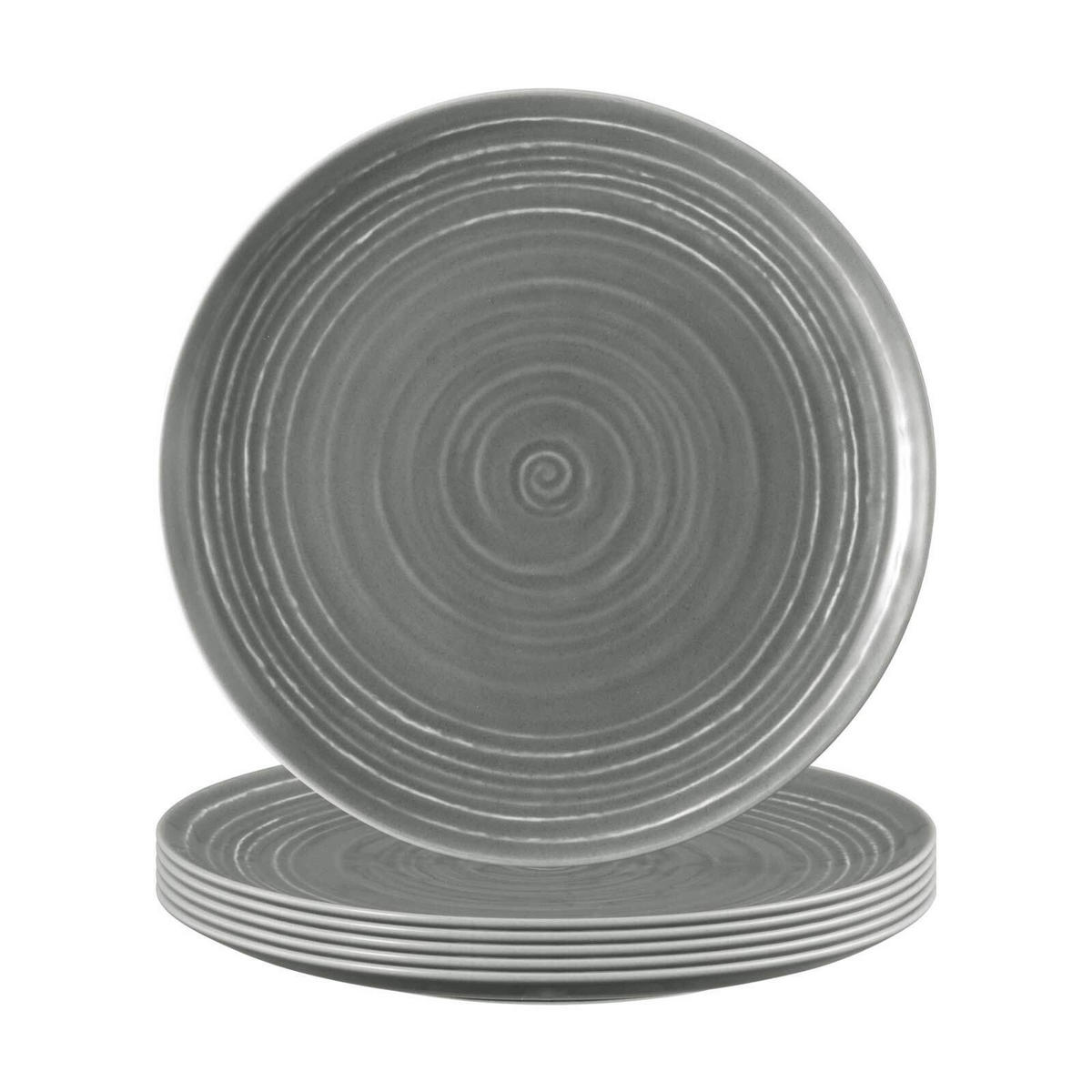 FRÜHSTÜCKSTELLER Terra Perlgrau ø 22,5 cm 6er Set - Grau, Keramik (22.5cm) - Seltmann Weiden