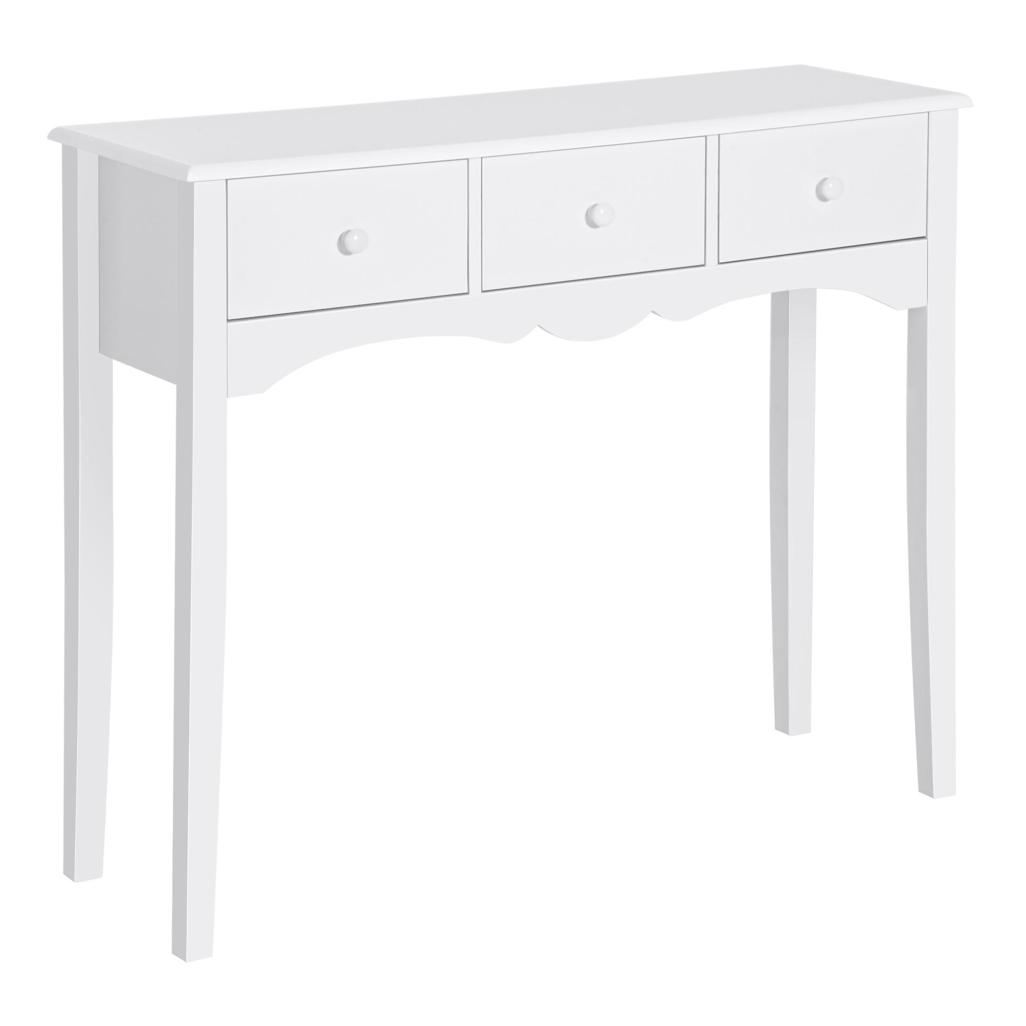 KONSOLENTISCH Weiß MDF 1 Stück - Weiß, Kunststoff (100/32/85cm) - GiPP