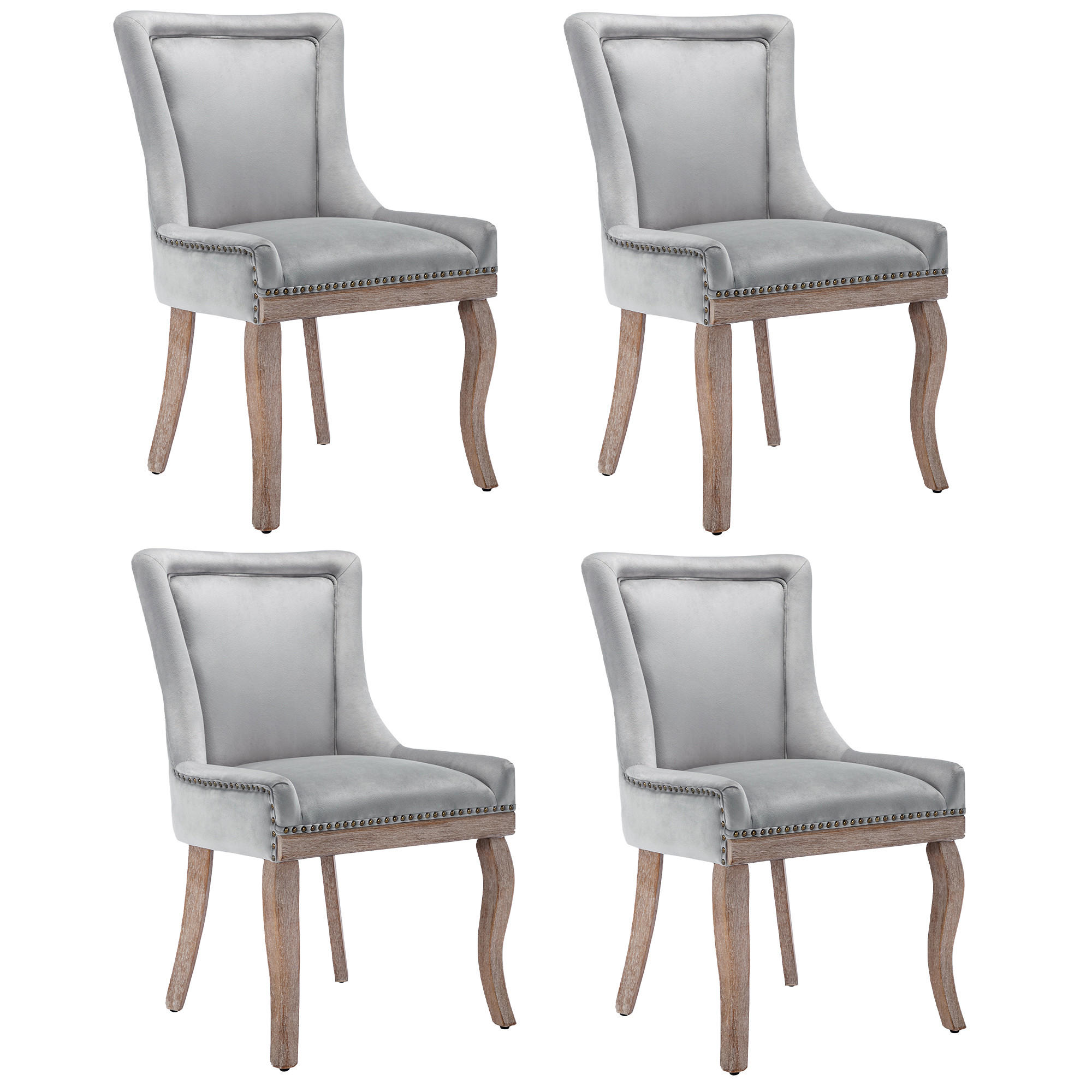 ComfortXL Stuhl-Set Grau 61x91x55 cm