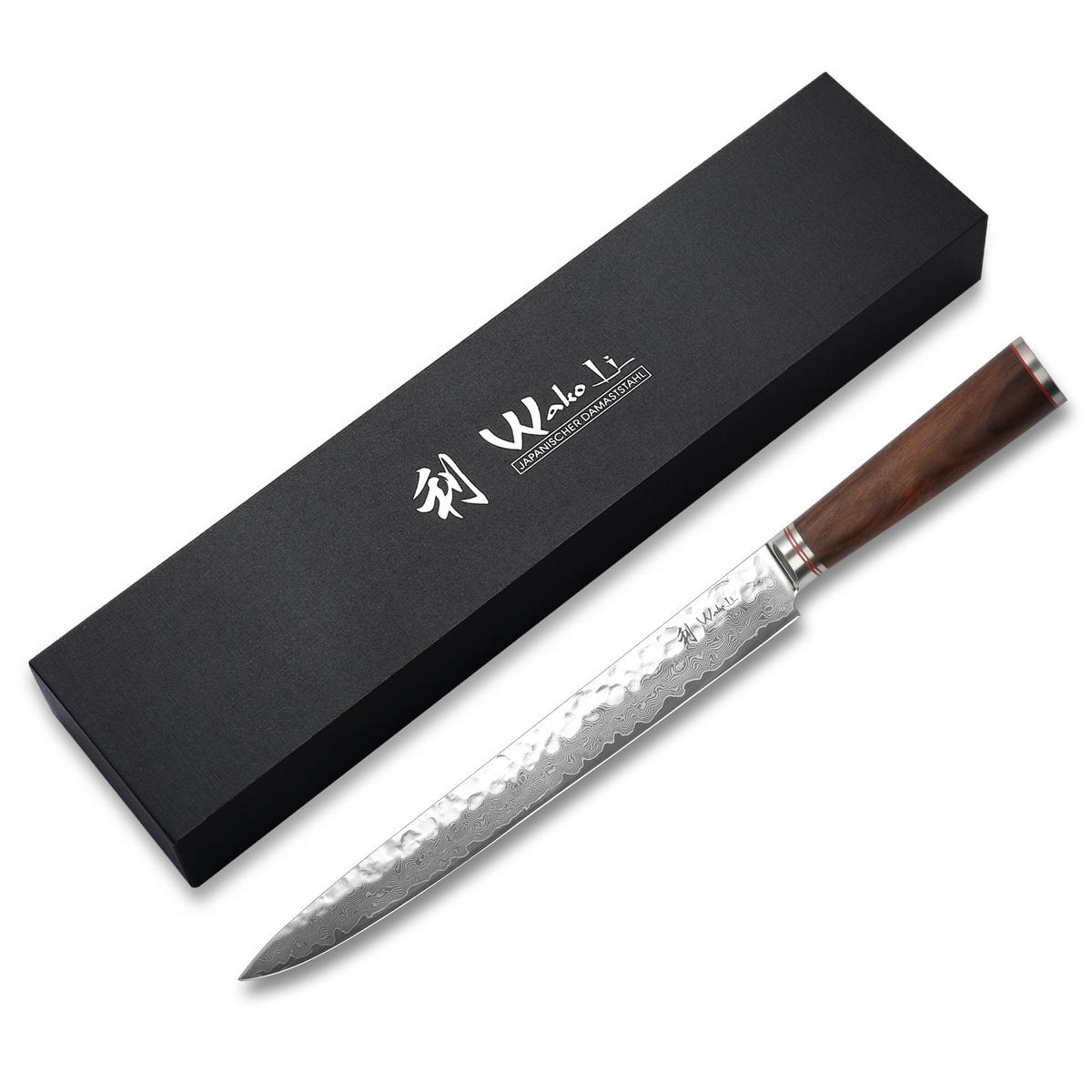 FLEISCHMESSER 30 cm - Nussbaumfarben, Holz/Metall (44cm) - Wakoli