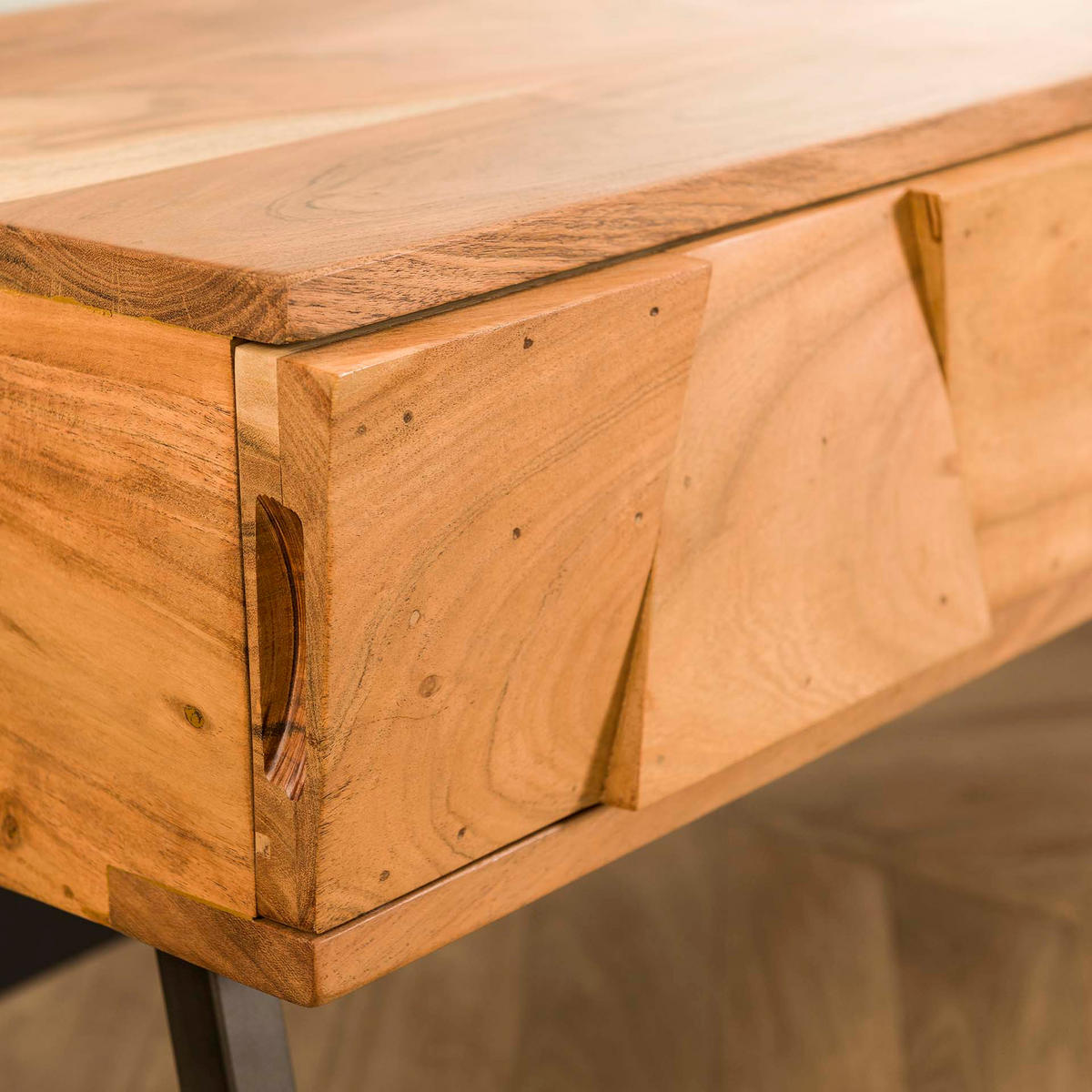 SCHMINKTISCH Demn Braun 40/125/ 77 cm - Braun, Holz (40/125/77cm) - Hoyz Collection