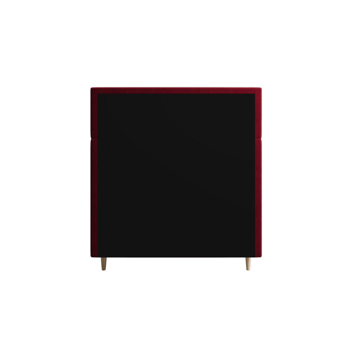 BOXBETT FLO 90x200 Itaka 34, mit Matratze H3, Bonell und Topper, Rot - Rot, Holz/Textil (90/200cm) - Bedante