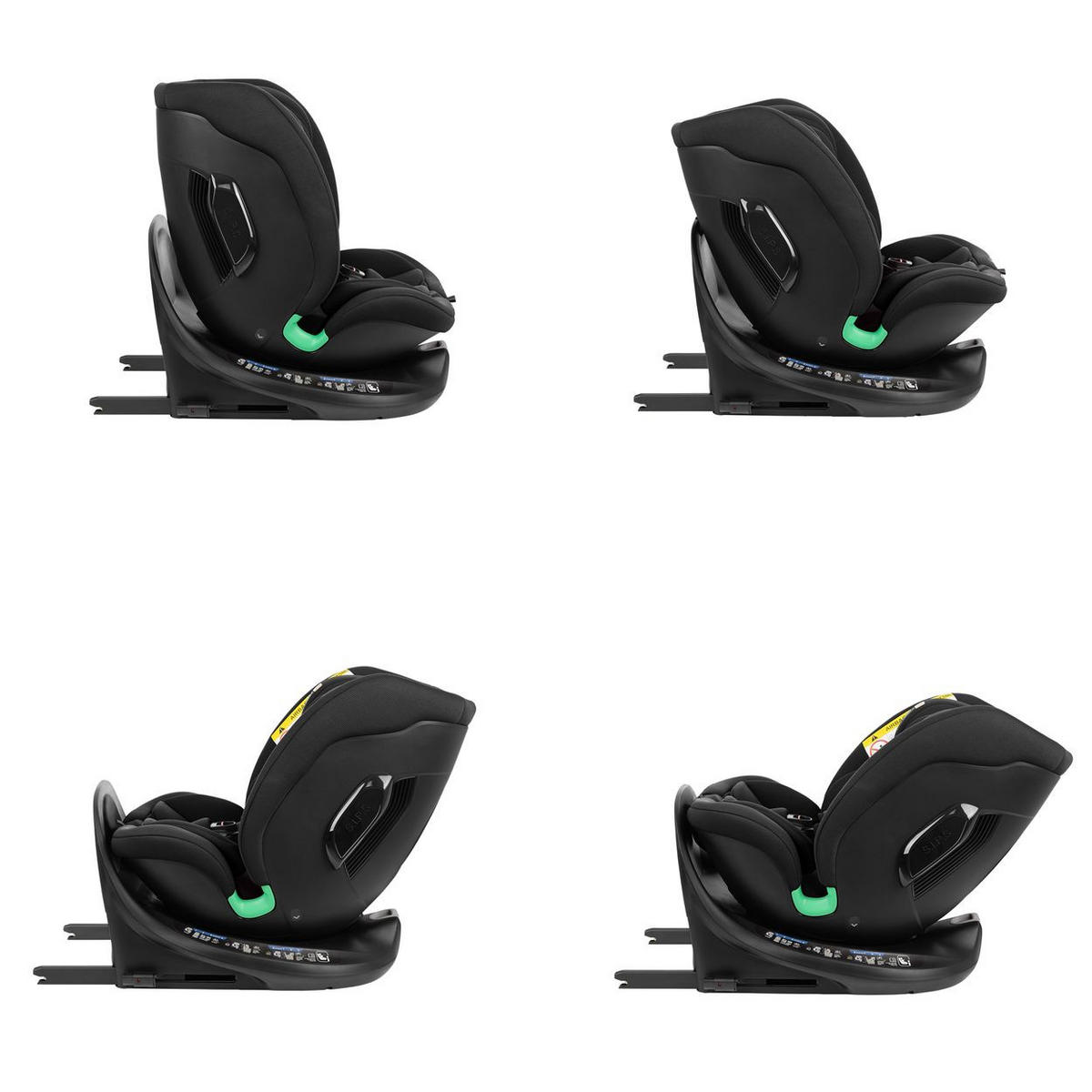 KINDERSITZ i-Tour i-Size schwarz (40-150 cm) Gruppe 0+/1/2/3, Isofix, drehbar - Schwarz, Kunststoff (44/56/50cm) - Kikka boo