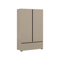SCHRANK 2 Türen Lilia Taupe - Taupe, Holzwerkstoff (89/150/40cm) - Petits-meubles
