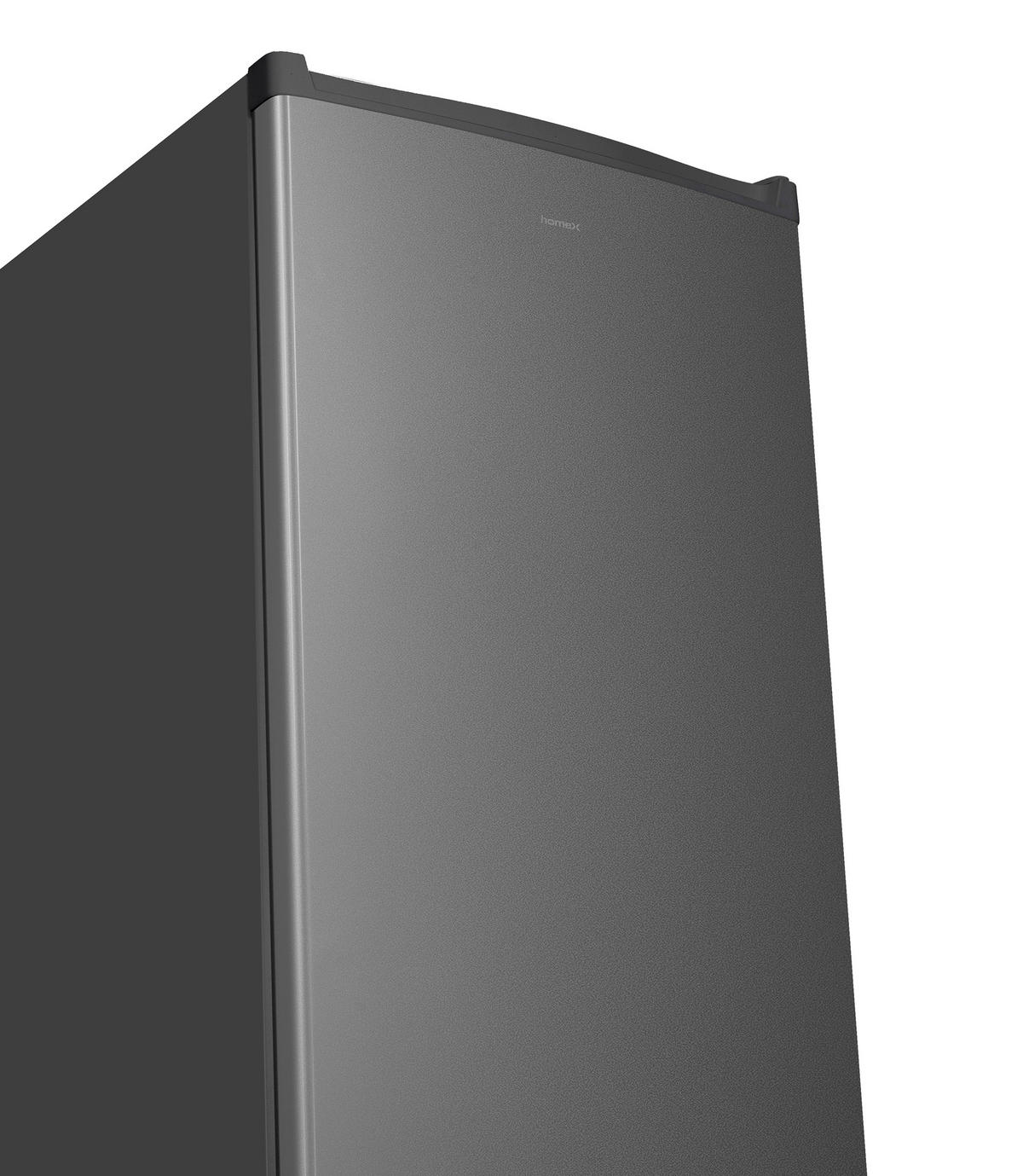 KÜHLSCHRANK ohne Gefrierfach groß - 242 Liter, freistehend, leise, silber - Silberfarben, Glas/Kunststoff (54.4/142.6/55.6cm) - homeX