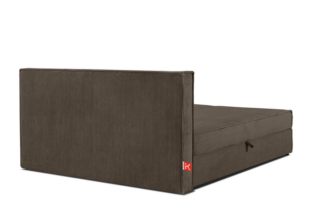 BOXSPRINGBETT ROTI mit Stauraum, braun - Schwarz/Braun, Holz/Holzwerkstoff (180/200cm) - KONSIMO®