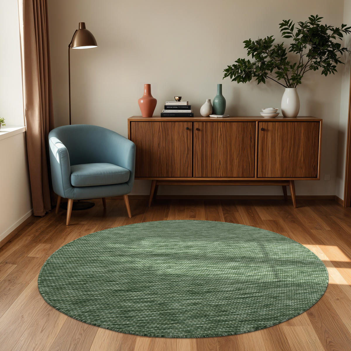 OUTDOORTEPPICH 120/120 cm Venedig 165 - Grün, Textil (120/120cm) - Paco Home