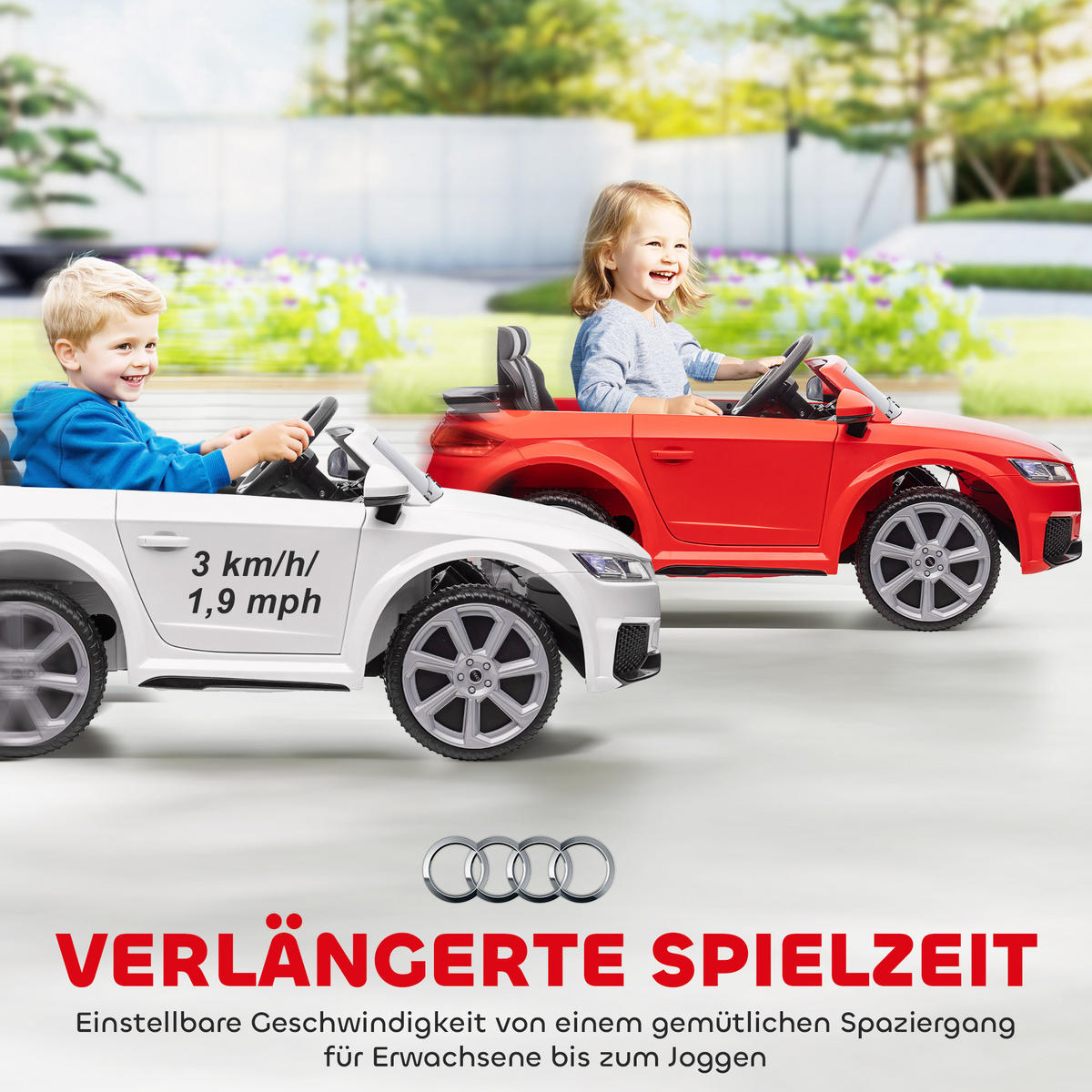 KINDER Elektroauto 12V Kinderauto mit 2,4G Fernbedienung, Musik, Weiß - Weiß, Metall (102/60/44cm) - HOMCOM