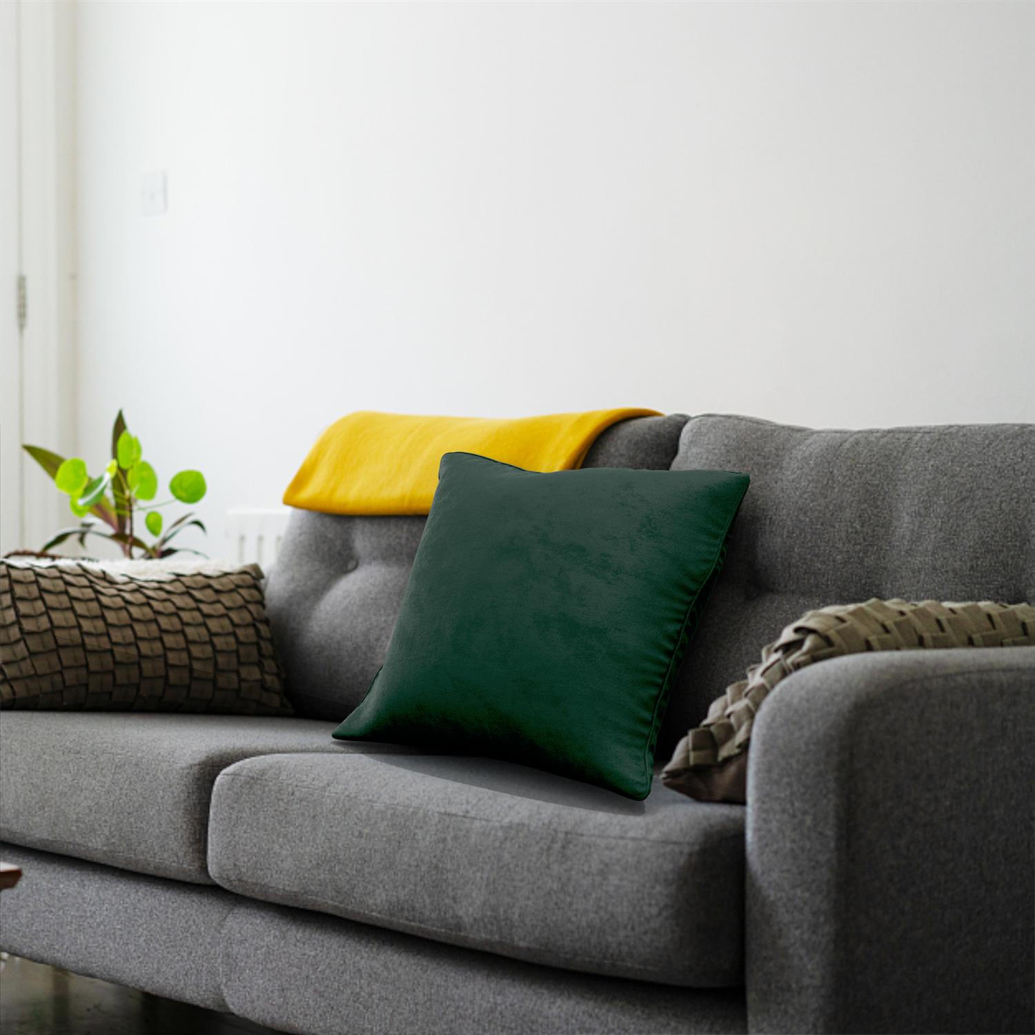 KISSENHÜLLEN-SET (2-tlg.) 40/40 cm (Grün) - Grün, Textil (40/40cm) - Intirilife