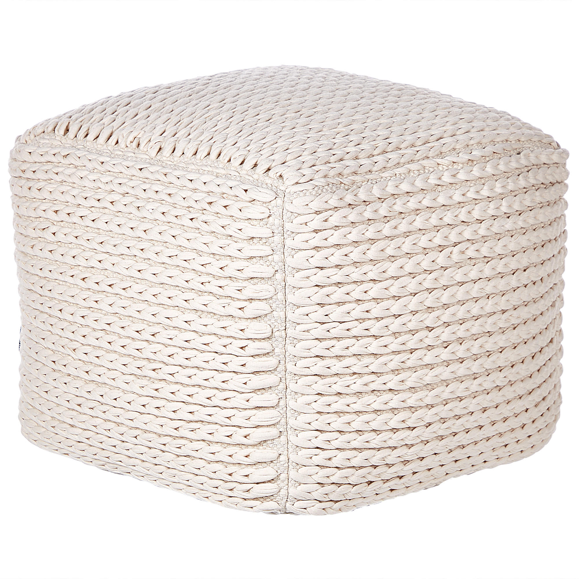 POUF bumbac bej deschis Daman