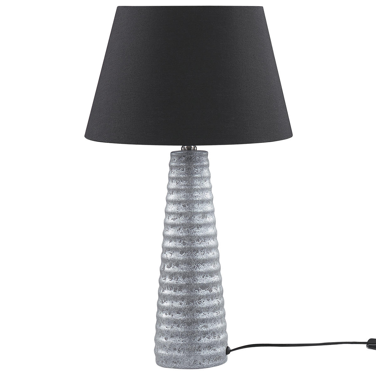 TISCHLAMPE Vilnia 33/33/58 cm - Silberfarben, Keramik (33/33/58cm) - Beliani