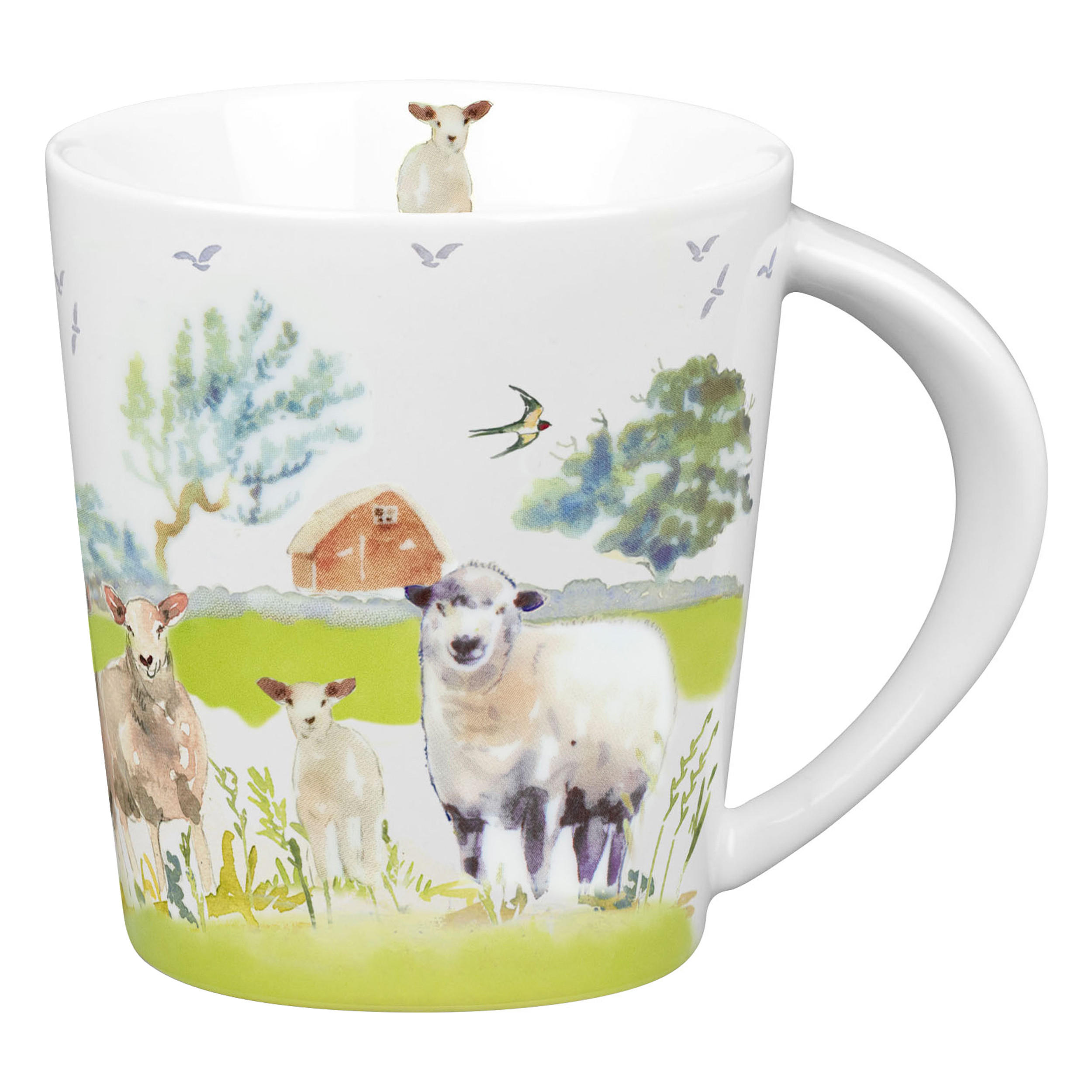 KAFFEEBECHER Farm Animals - Sheep - Naturfarben, Keramik (0.38L) - Könitz