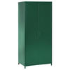 GARDEROBENSCHRANK Stahl grün 4 Fächer Varna - Grün, Metall (76/171/50cm) - Beliani