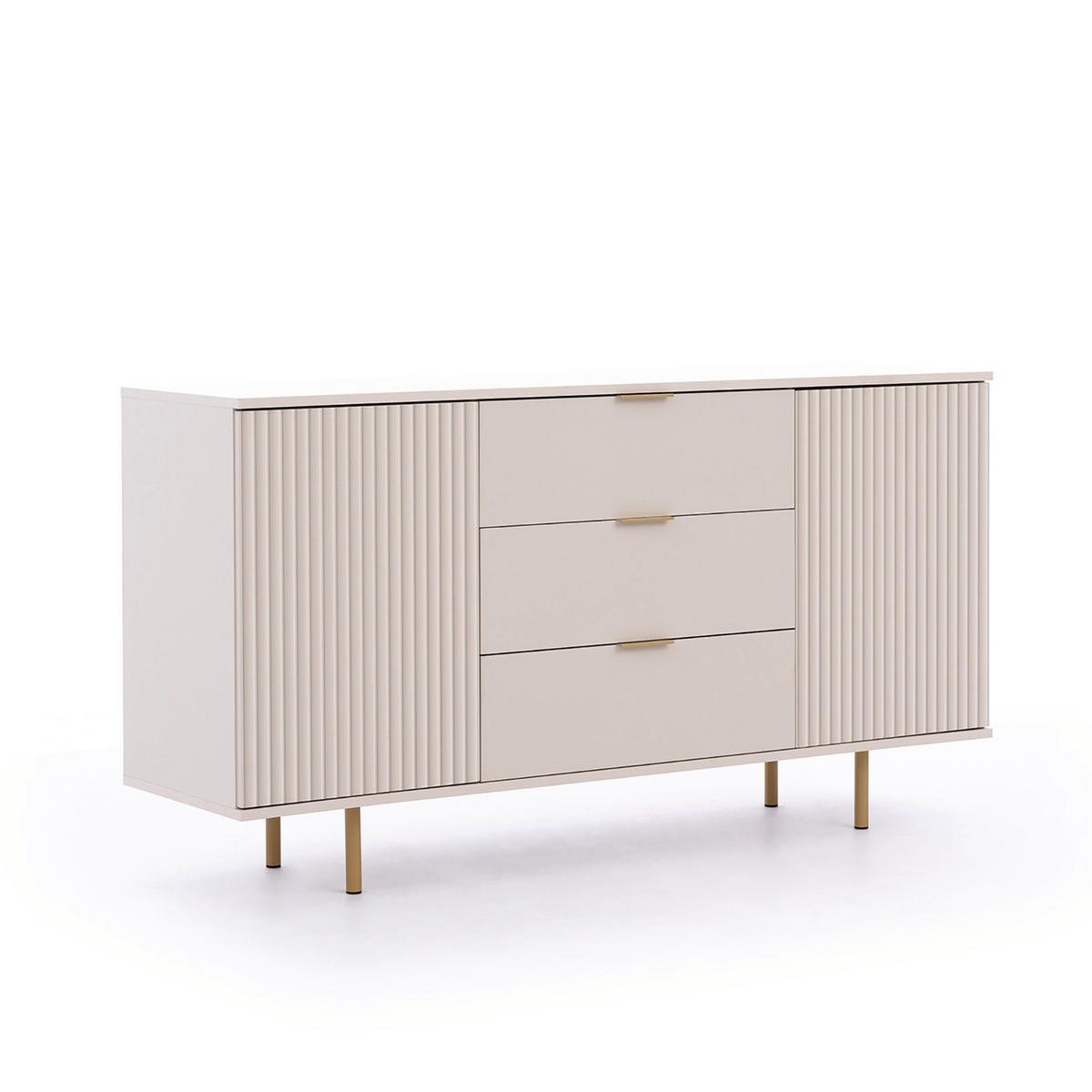 SIDEBOARD Bianco Kaschmir - Kaschmir, Holzwerkstoff (150/80/41cm) - Bettso