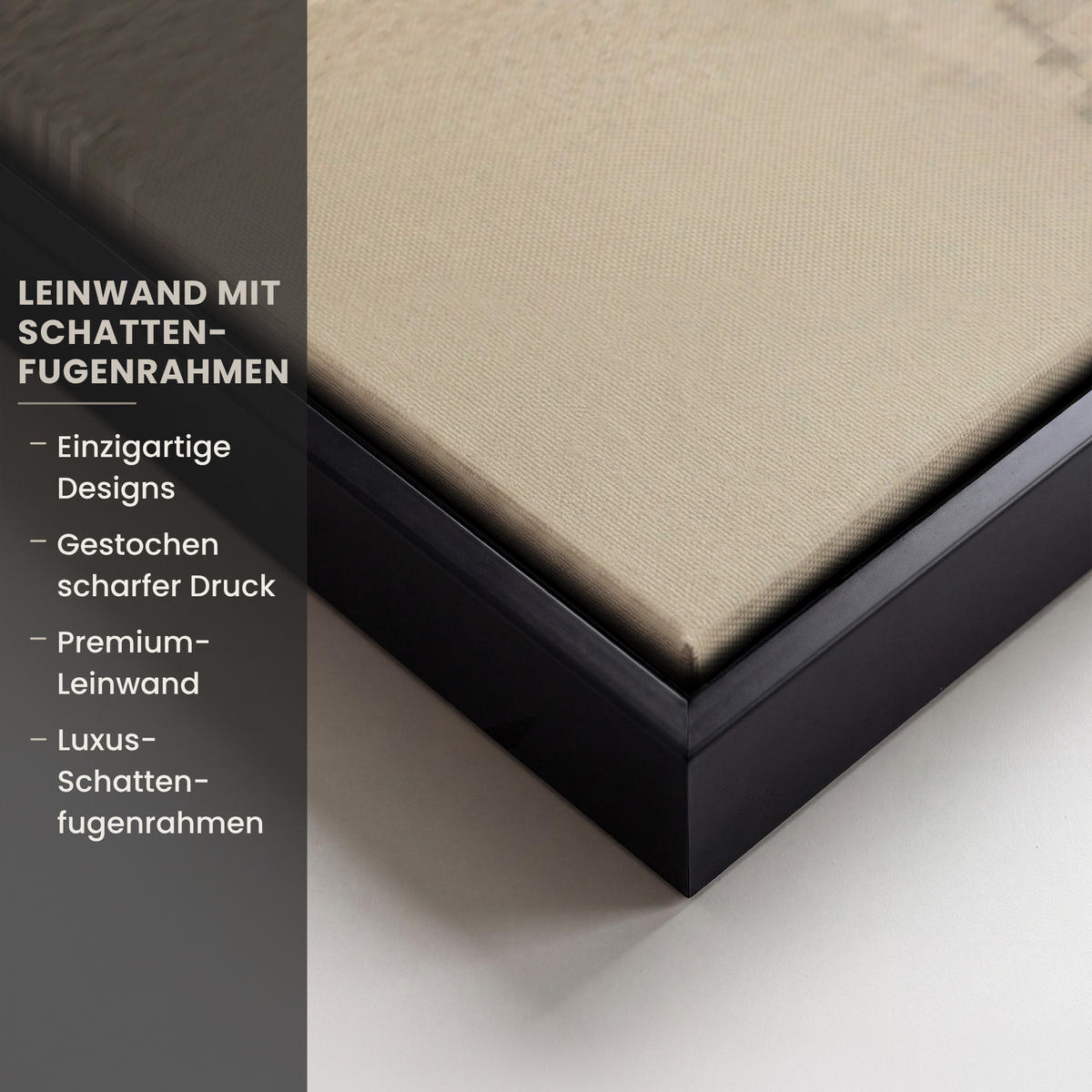 LEINWAND Bilder mit Rahmen - Moderne Kunst - Abstrakt - Beige - 120x80 - Beige, Textil (120/80cm) - MuchoWow