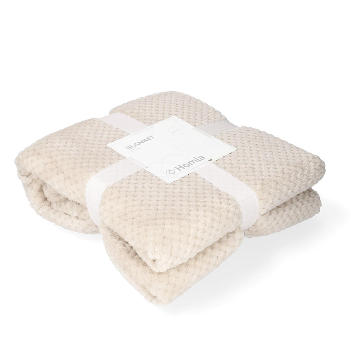 DECKE Noah beige 150/200 cm - Beige, Textil (150/200cm) - Homla
