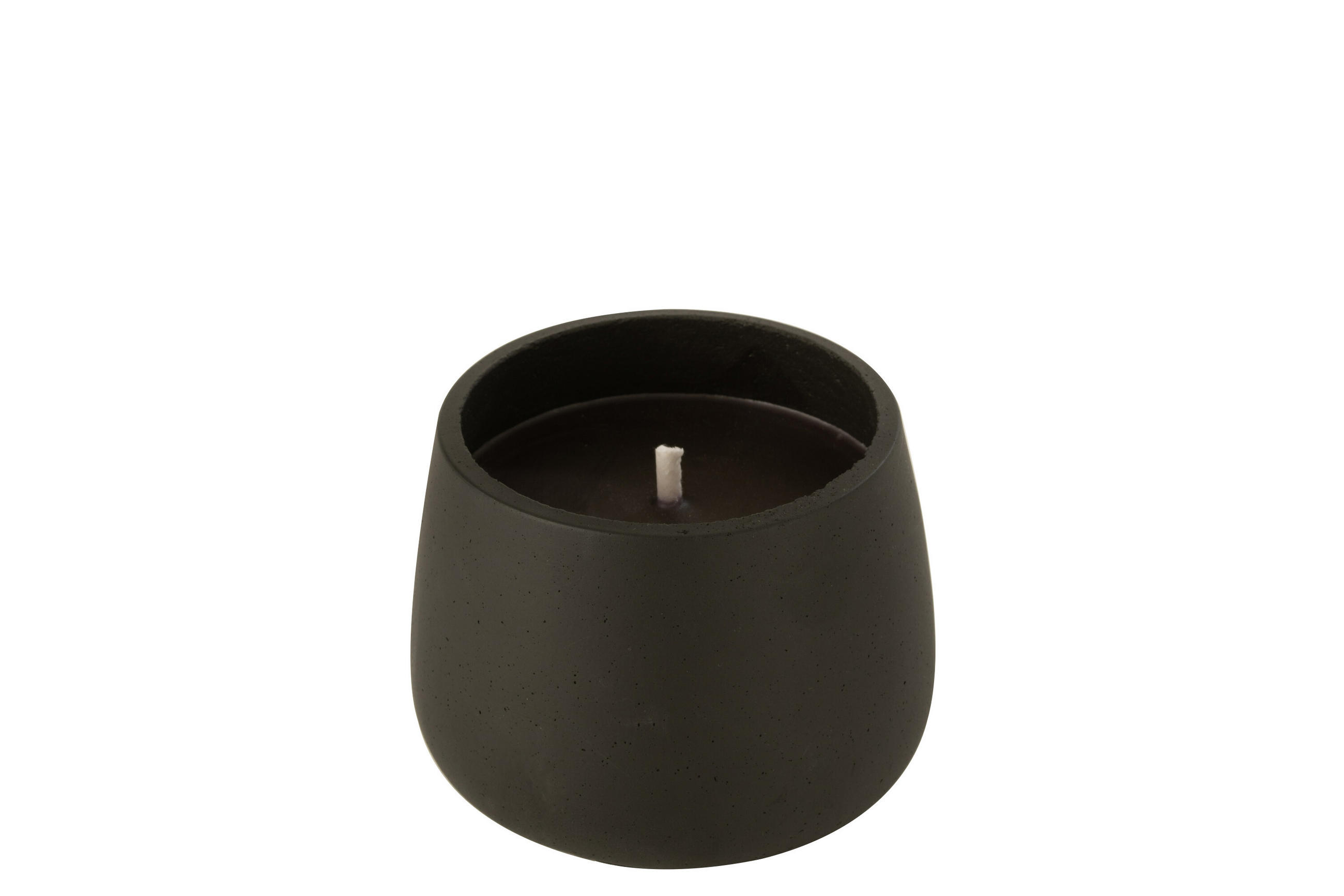 KERZEN CYRA - Zement - Schwarz - S - 18 Std. - Schwarz, Stein (14/11cm) - J-Line
